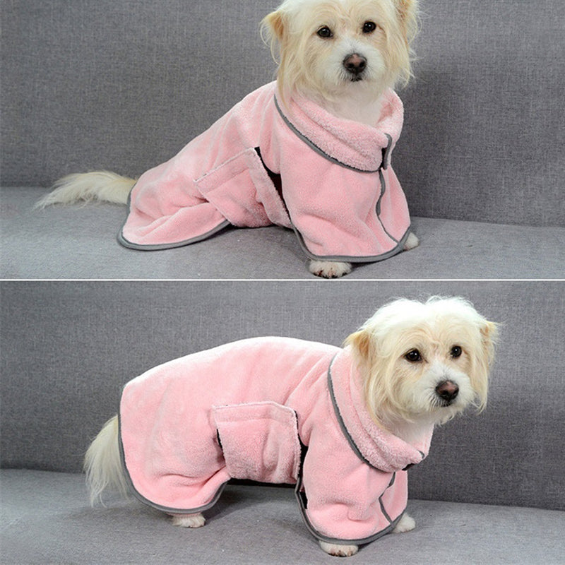 Peignoir absorbant en microfibre pour animal / Microfiber pet bathrobe — vue 7 / view 7
