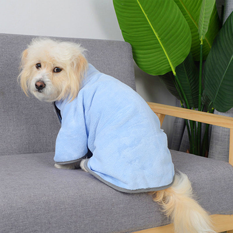 Peignoir absorbant en microfibre pour animal / Microfiber pet bathrobe — vue 2 / view 2
