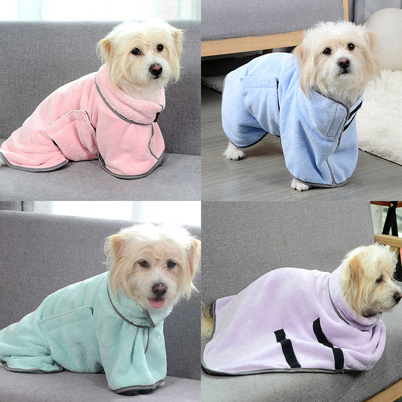 Peignoir absorbant en microfibre pour animal / Microfiber pet bathrobe — vue 5 / view 5