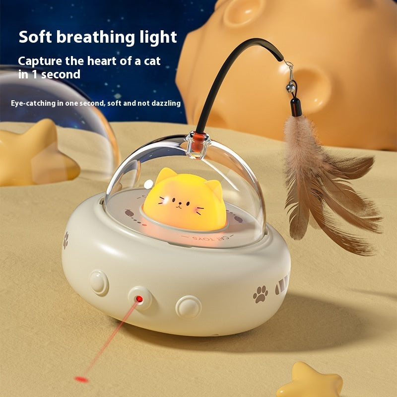 Jouet Interactif UFO pour Chat avec Plume – vue 7