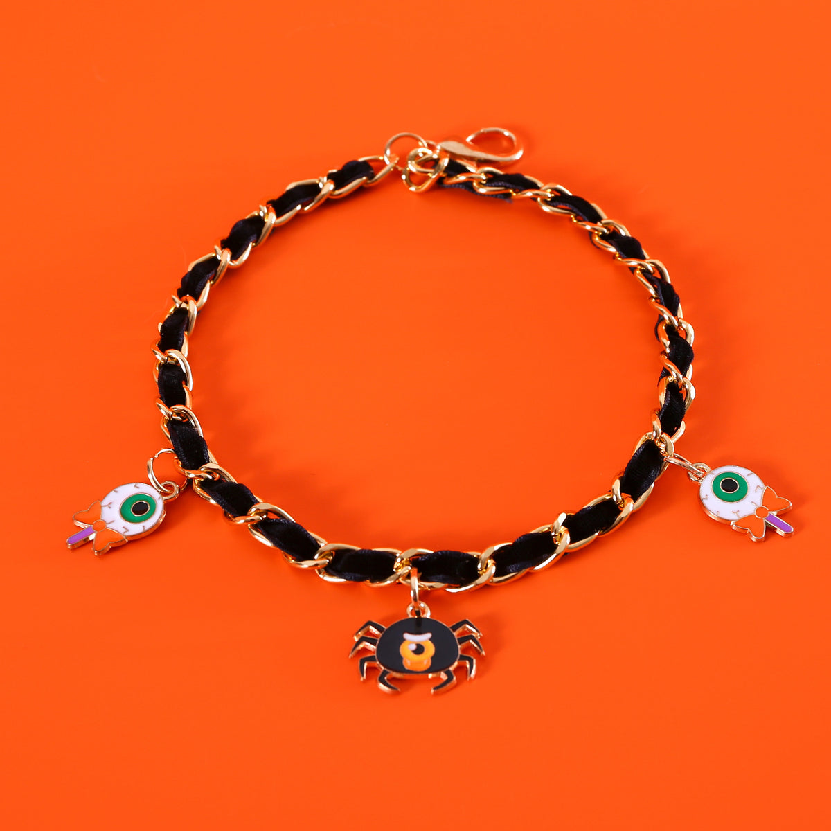 Collier d’Halloween en velours pour chat / Velvet Halloween cat collar — vue 5 / view 5