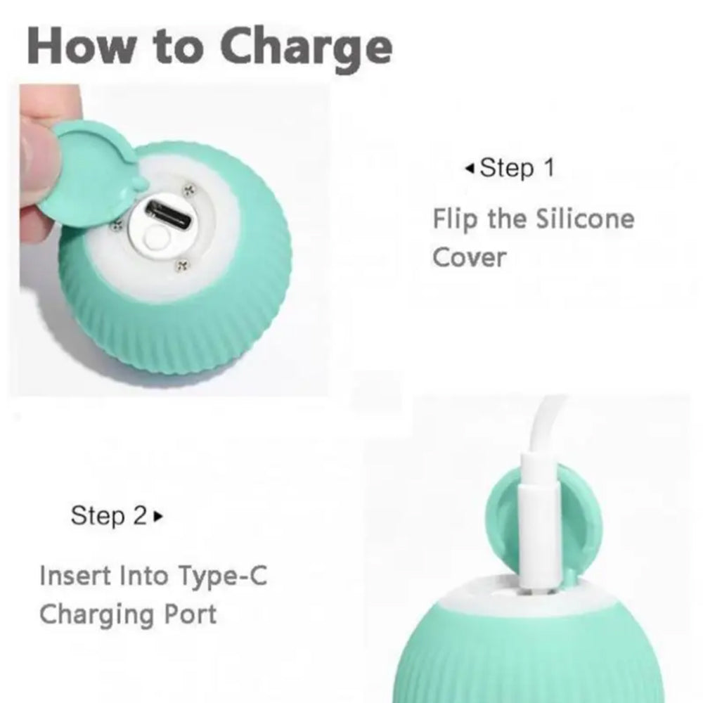 Balle Interactive Rechargeable pour Chat – vue 3