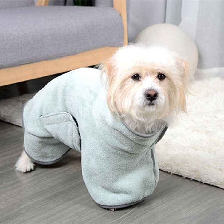 Peignoir absorbant en microfibre pour animal / Microfiber pet bathrobe — vue 3 / view 3