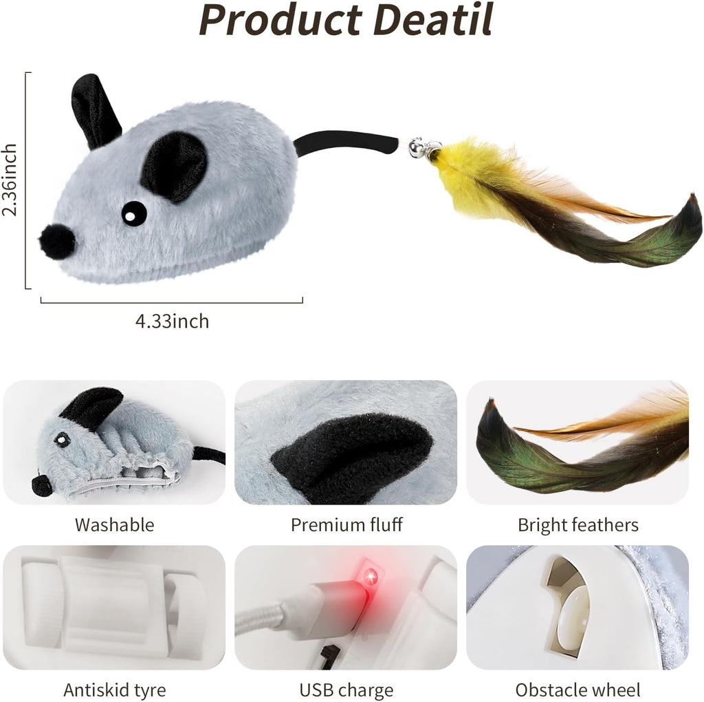 Souris Interactive Électrique pour Chat – vue 6