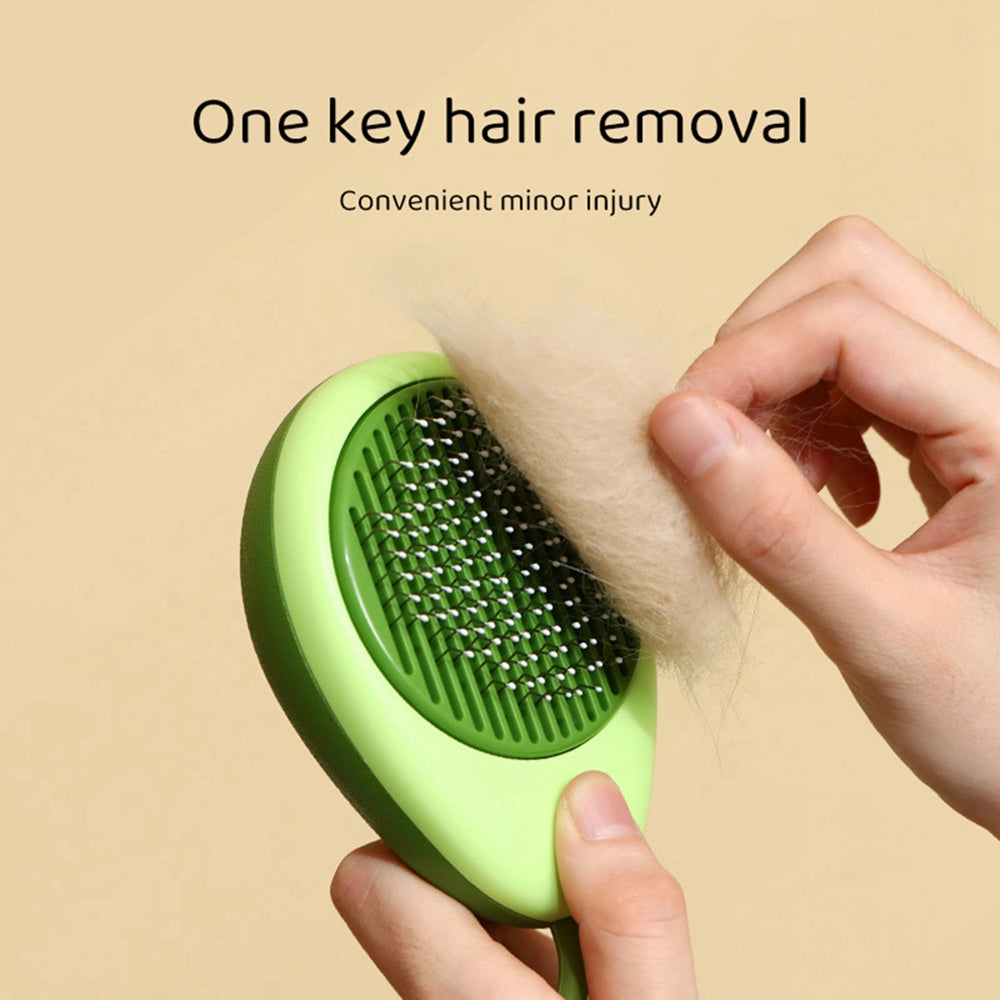 Brosse autonettoyante fruit pour chat et chien / Fruit-shaped self-cleaning pet brush — vue 6 / view 6