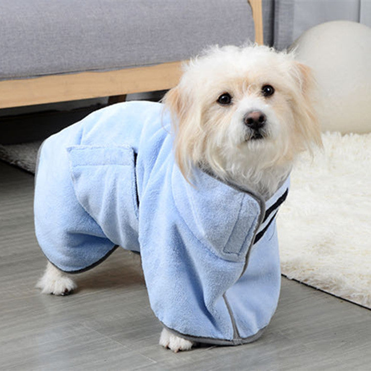 Peignoir absorbant en microfibre pour animal / Microfiber pet bathrobe — vue 8 / view 8