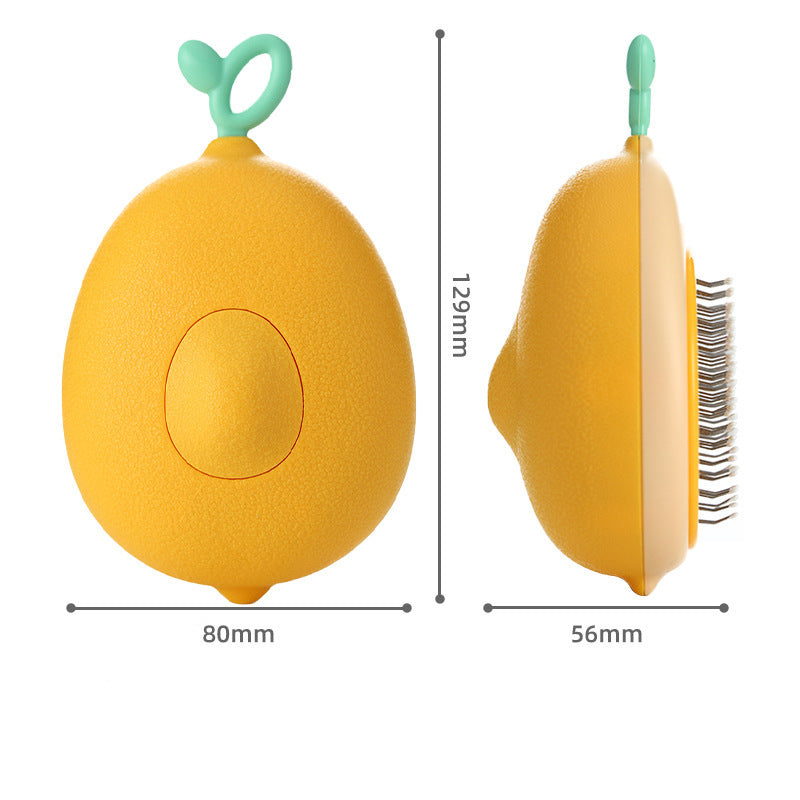 Brosse autonettoyante fruit pour chat et chien / Fruit-shaped self-cleaning pet brush — vue 12 / view 12
