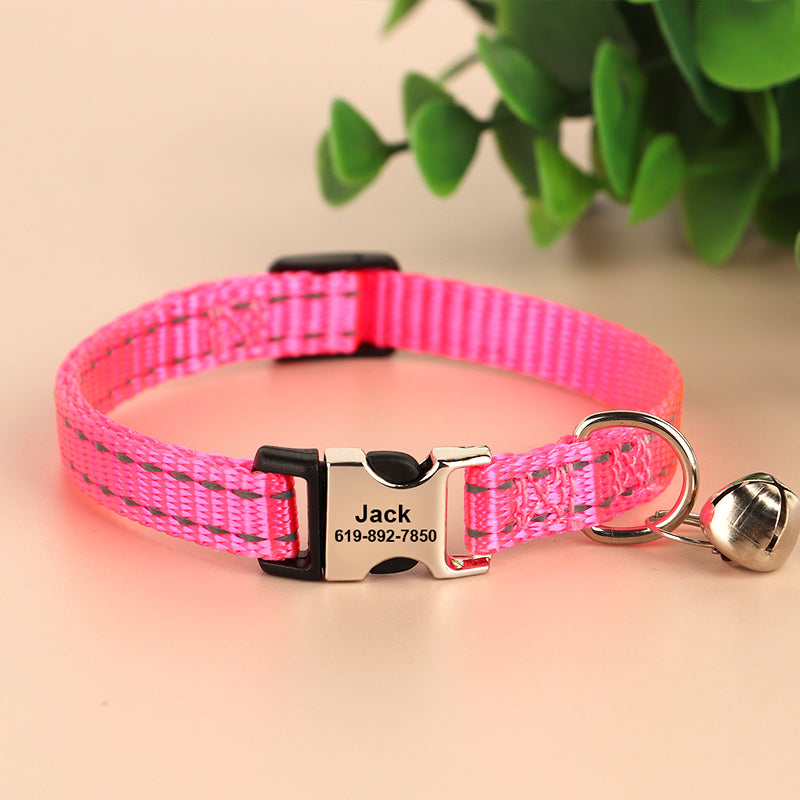 Collier Réfléchissant Gravé pour Chat – vue 8