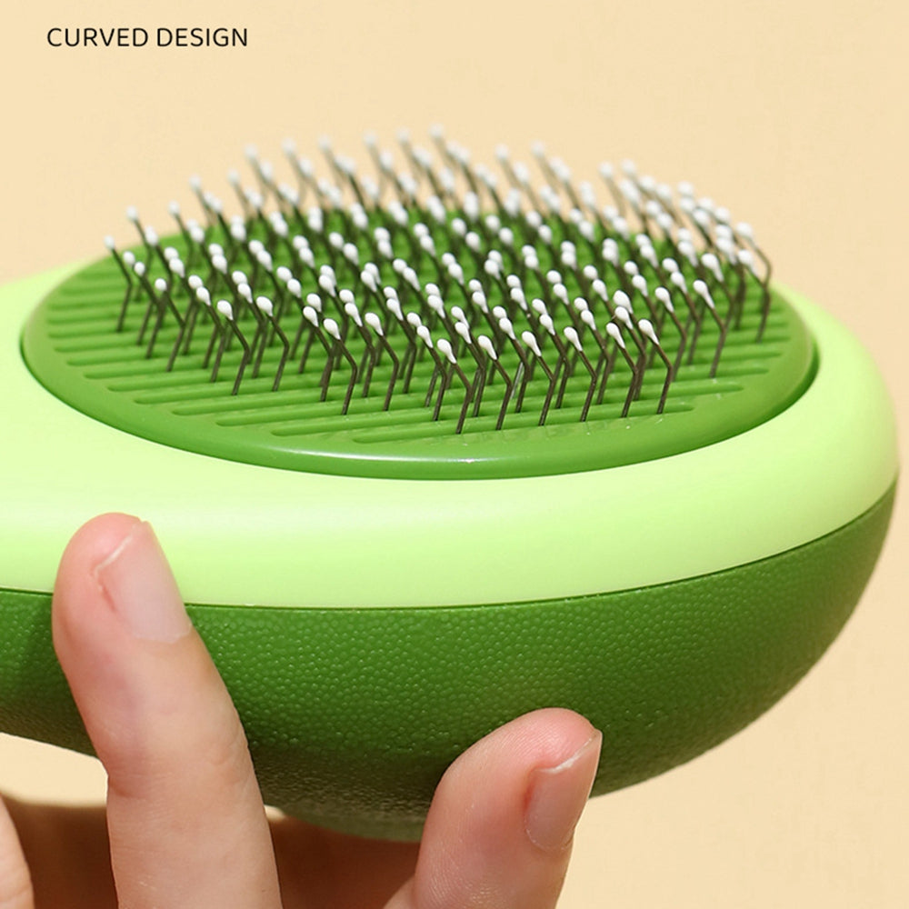 Brosse autonettoyante fruit pour chat et chien / Fruit-shaped self-cleaning pet brush — vue 9 / view 9