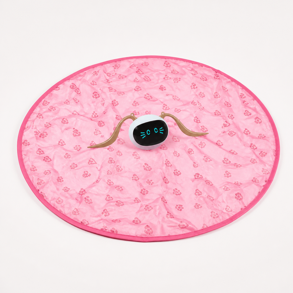 Jouet de chasse automatique rose pour chat